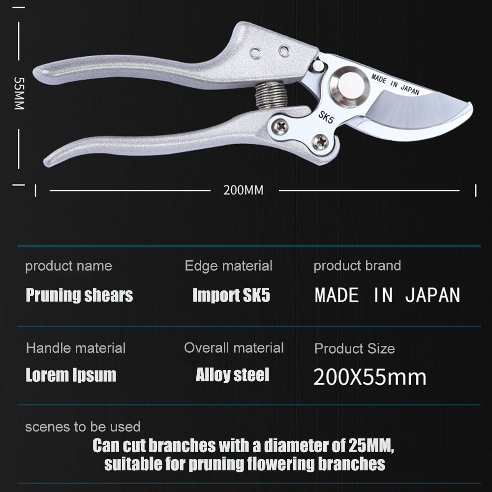 SK5 High Carbon Steel Garden P - огляд і ціна Gardening Tools Japanese