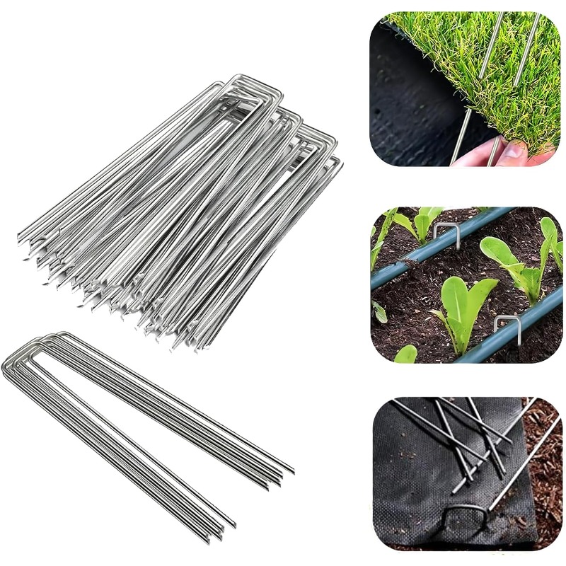 10 Pcs U-shaped Garden Nails A - огляд і ціна Gardening Tools For Weeds