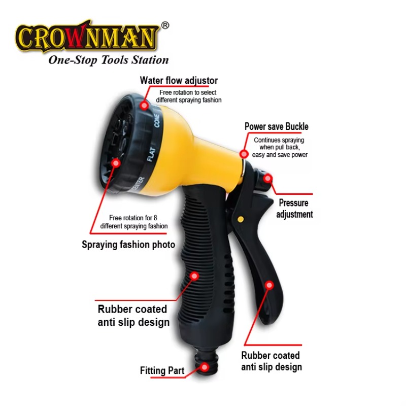 Garden Tools High Quality 8-Pa - огляд і ціна Garden Hose Nozzle