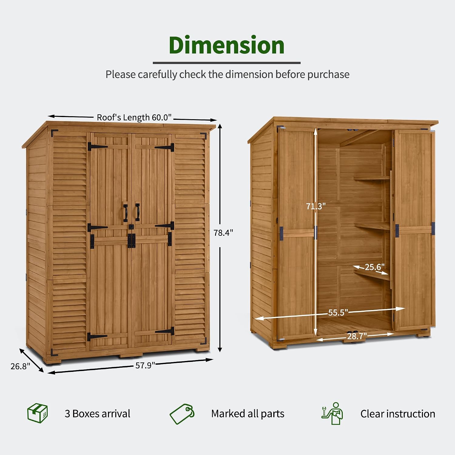 Outdoor Storage Cabinet with S - огляд і ціна Gardening Tools In