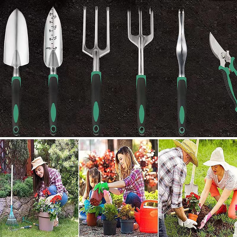 11 Pcs Garden Tool Set Aluminu - огляд і ціна Gardening Tools Shovel