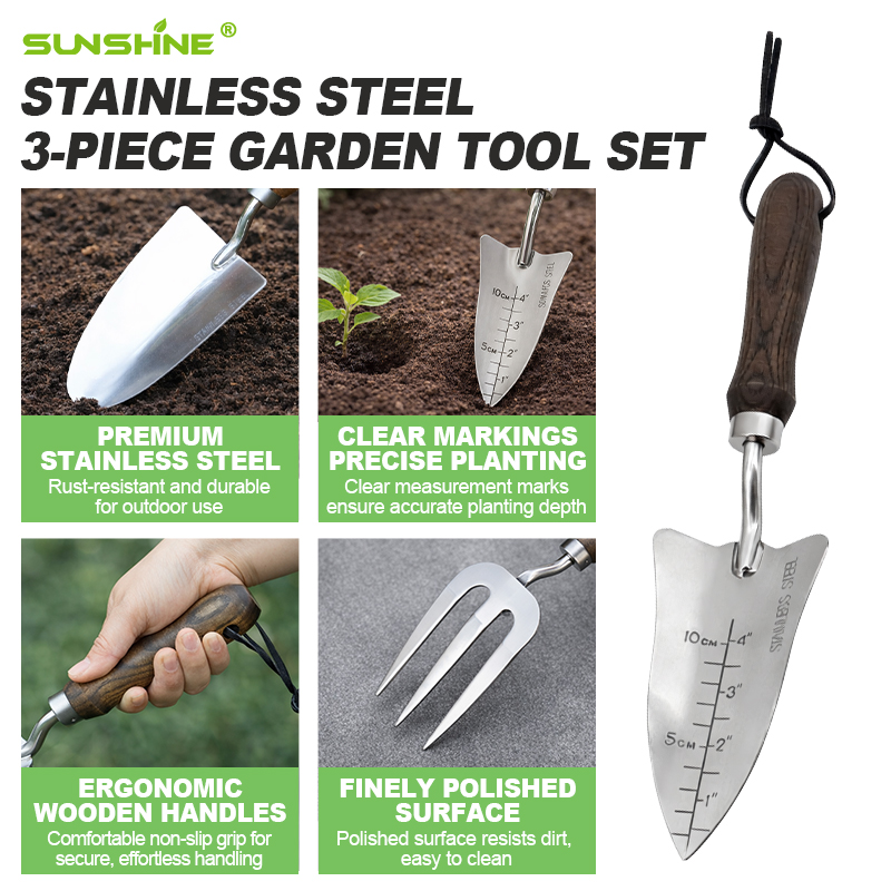 Custom Gardening Tools 3 Piece - огляд і ціна Gardening Tools Shovel