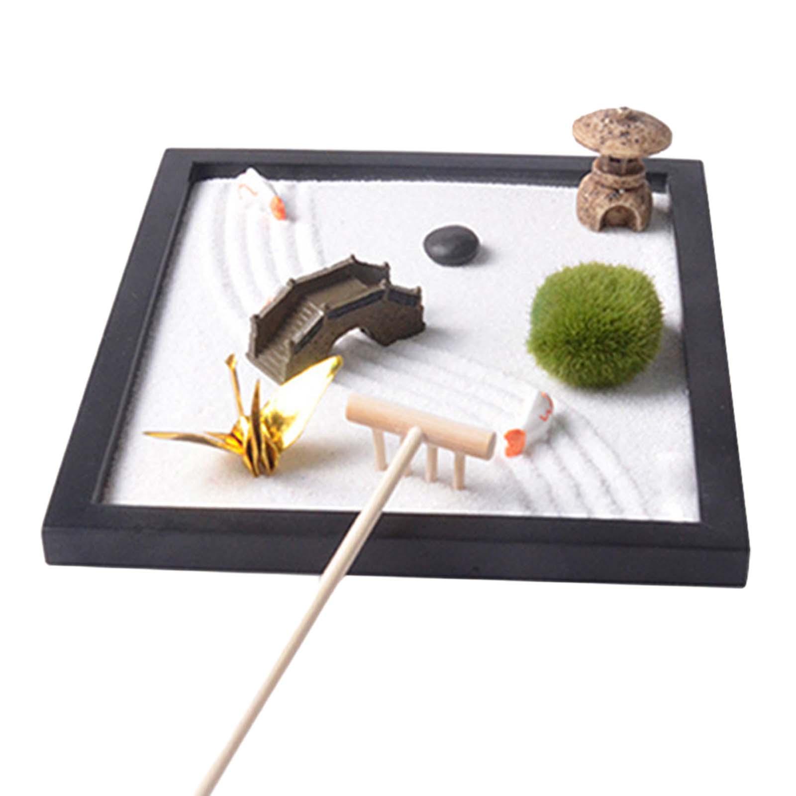 Zen Garden Sand Tray for Desk  - огляд і ціна Gardening Tools Japanese
