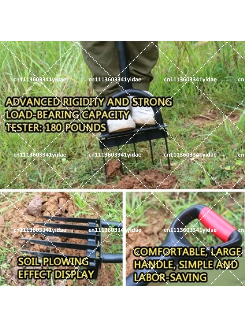 Steel Garden Fork Manual Soil  - огляд і ціна Gardening Tools Shovel